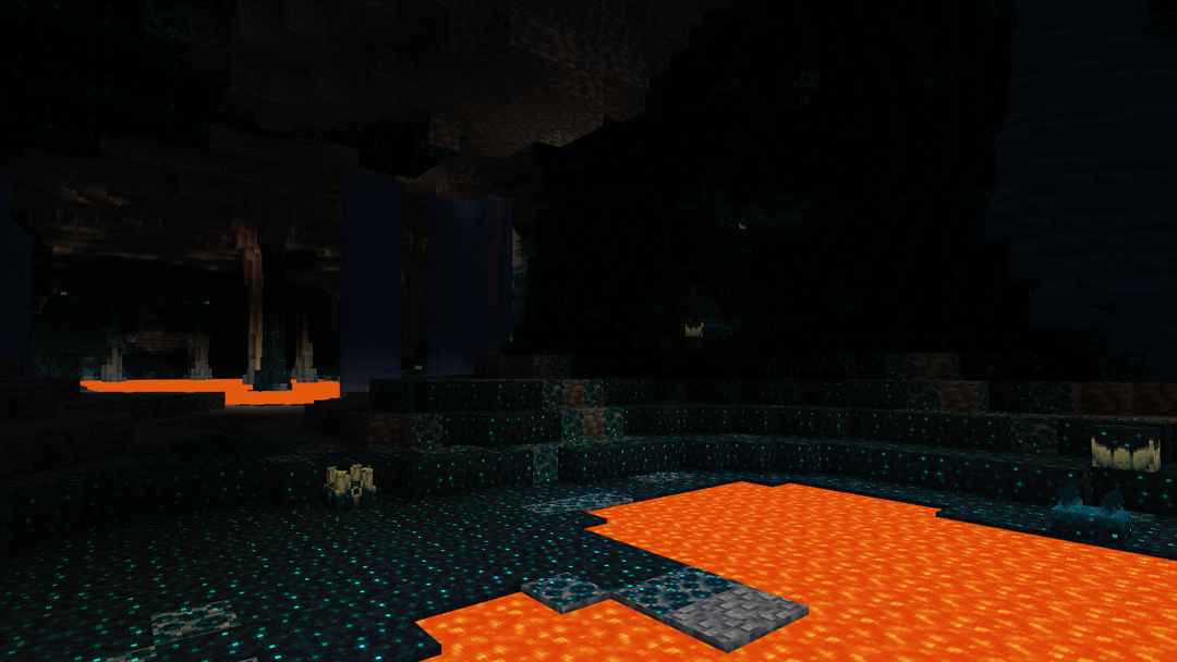 El profundo bioma oscuro Minecraft 1.19 Warden Home