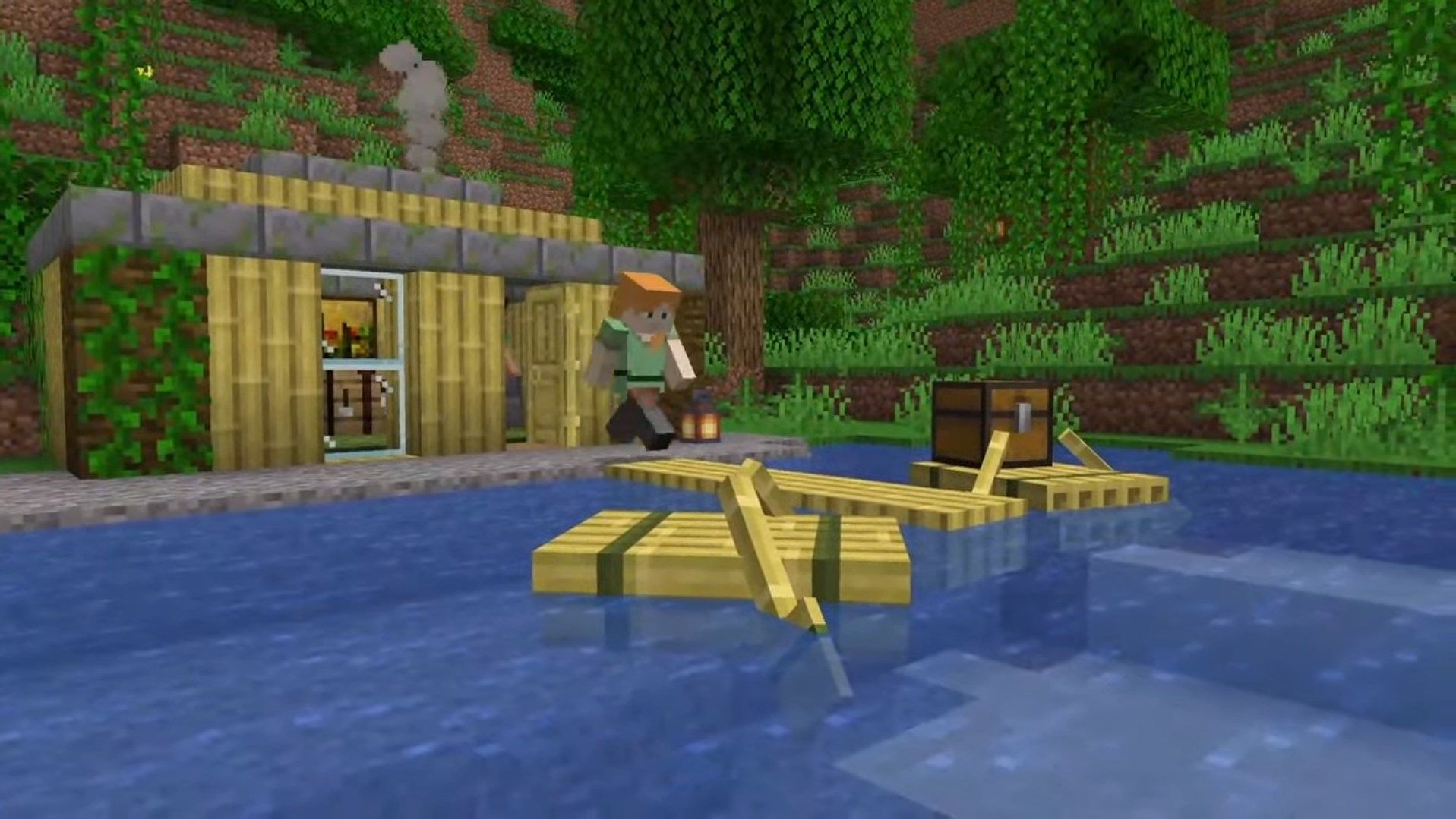 Minecraft 1.20 Actualización de madera de bambú y balsa