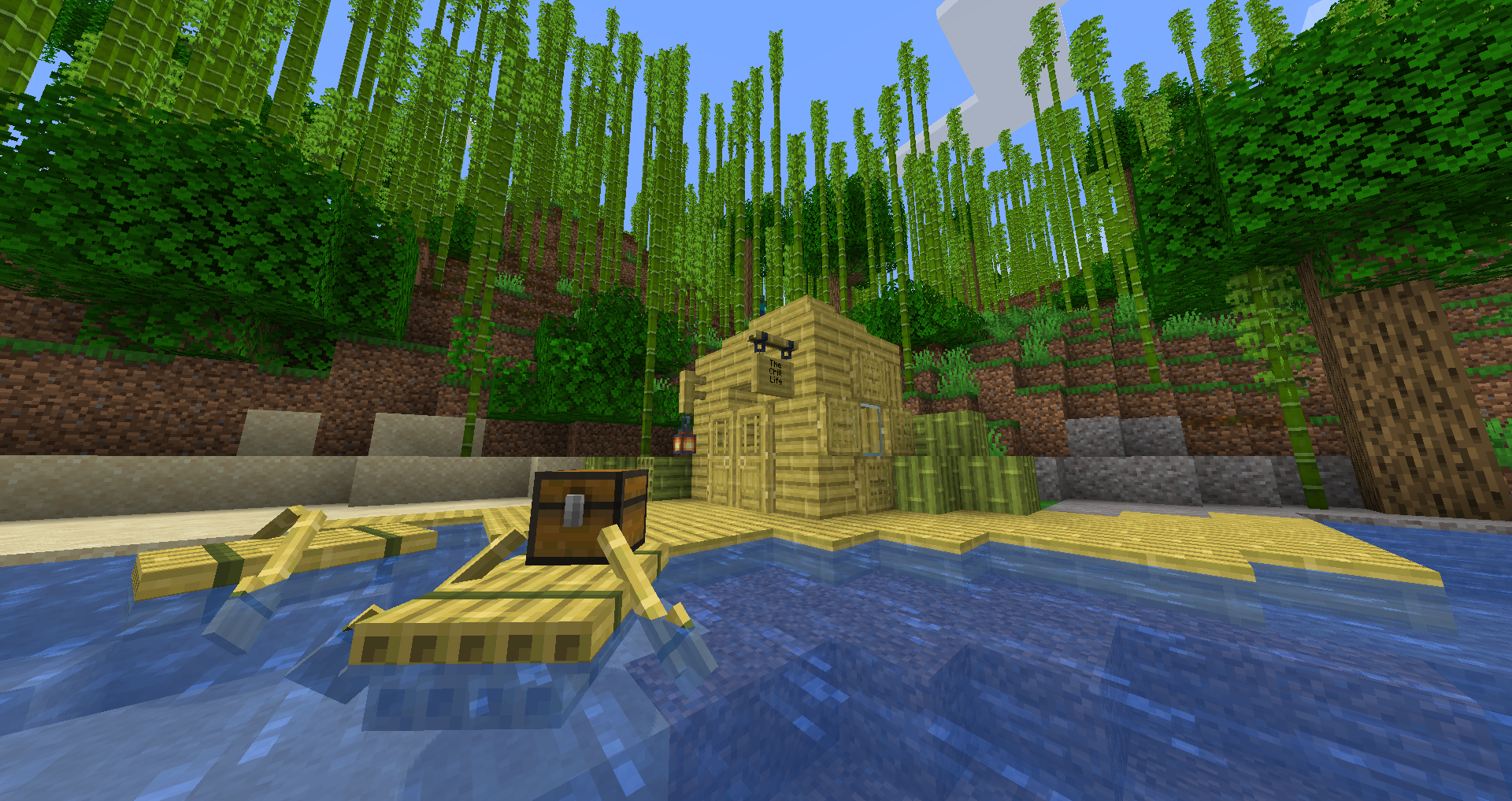 Casa de bambú de Minecraft
