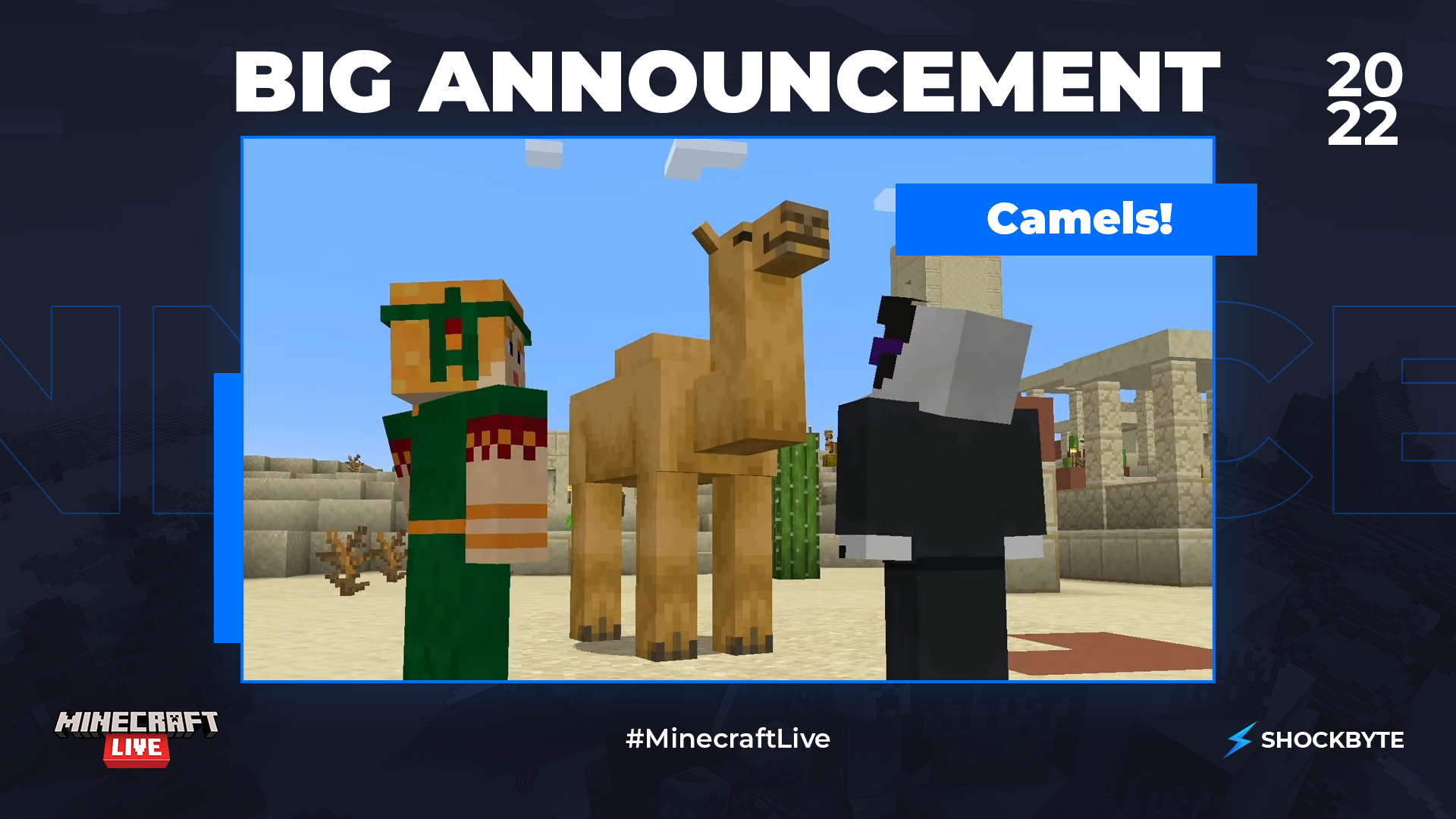 Camellos en vivo de Minecraft multijugador